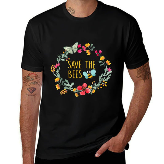 Save The Bees Nature Lovers Gift  Lightweight T-Shirt