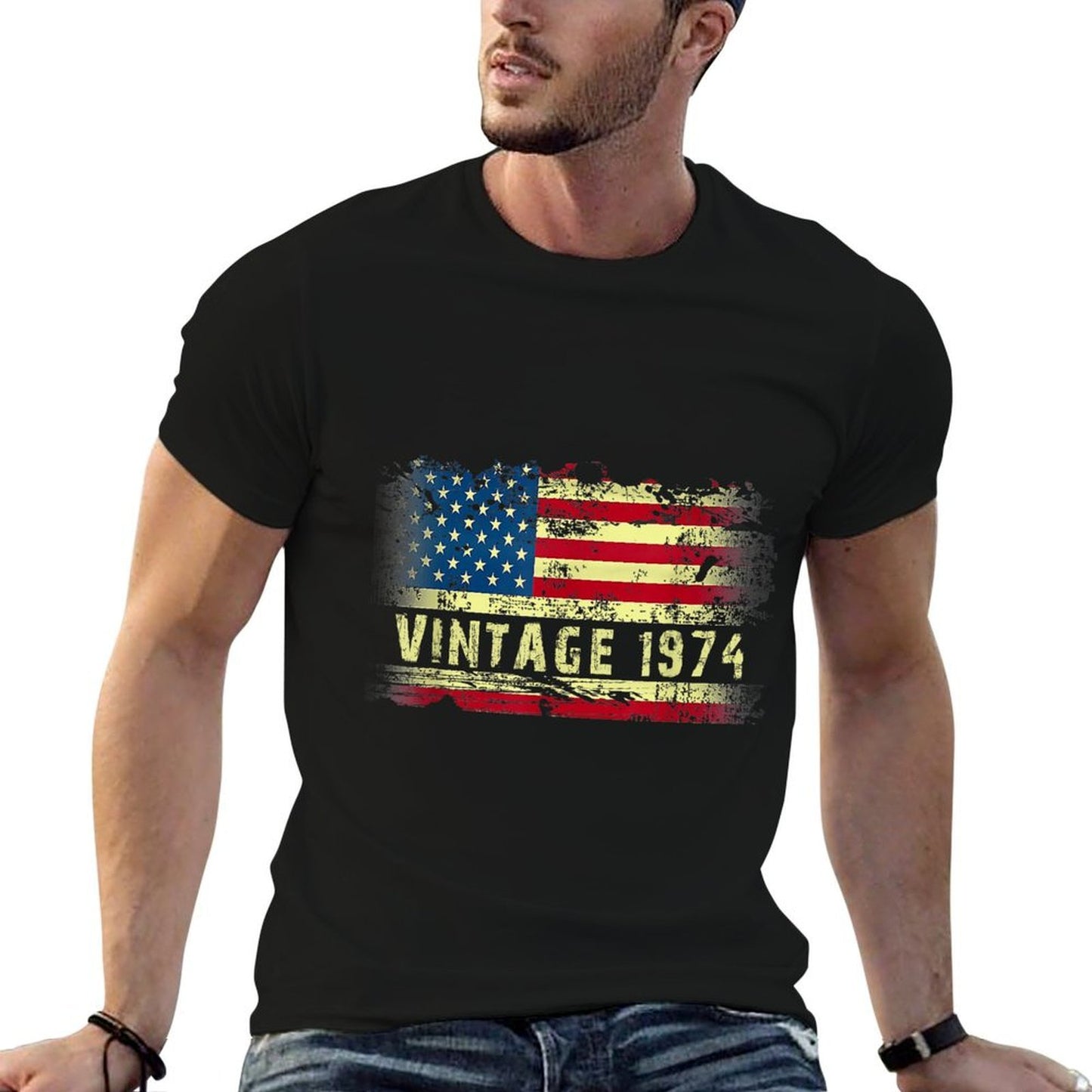 Vintage 1974 50 Years Old American 50th Birthday Gifts Classic T-Shirt
