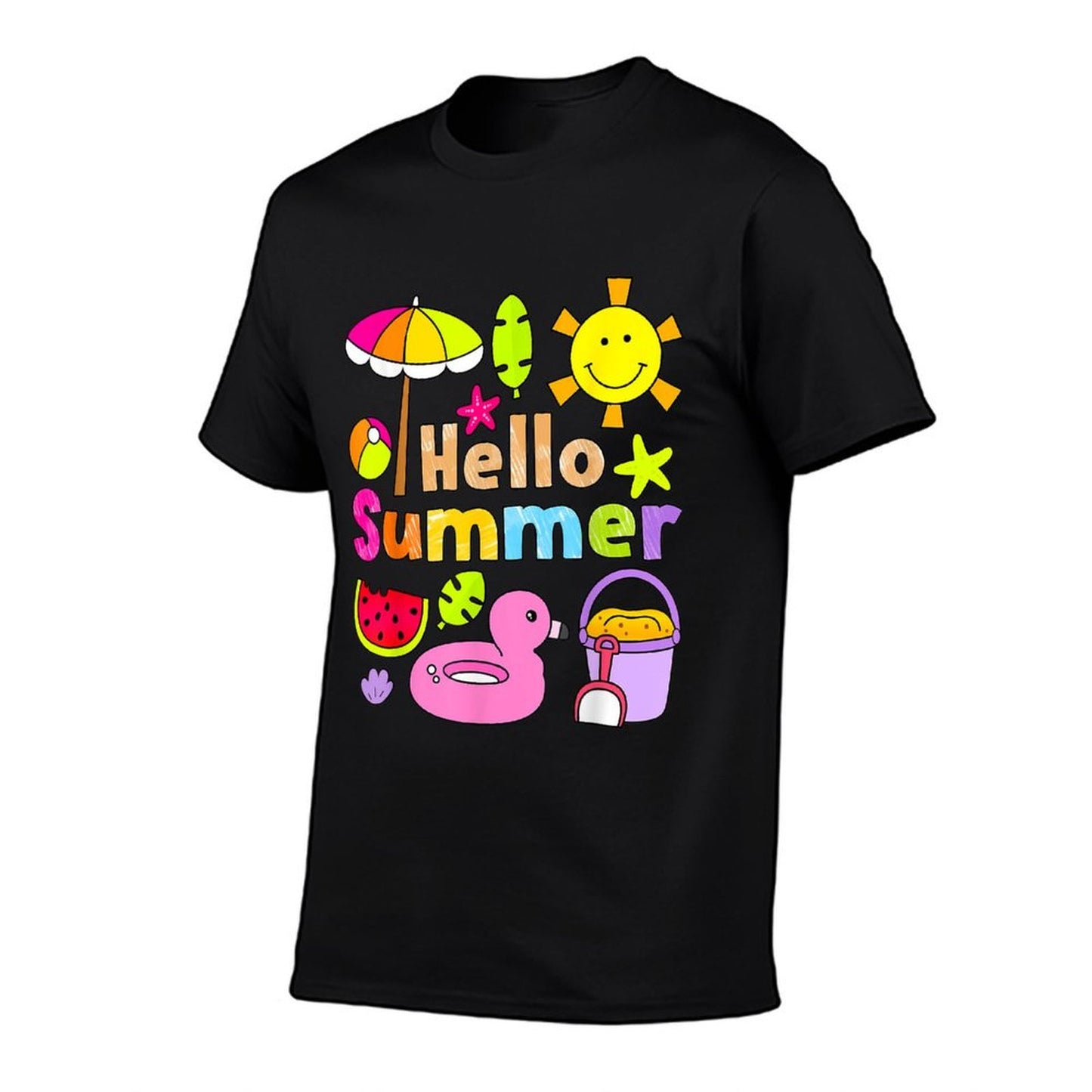 Hello Summer Happy Last Day School Summer Vacation Toddler  Stretchy T-Shirt