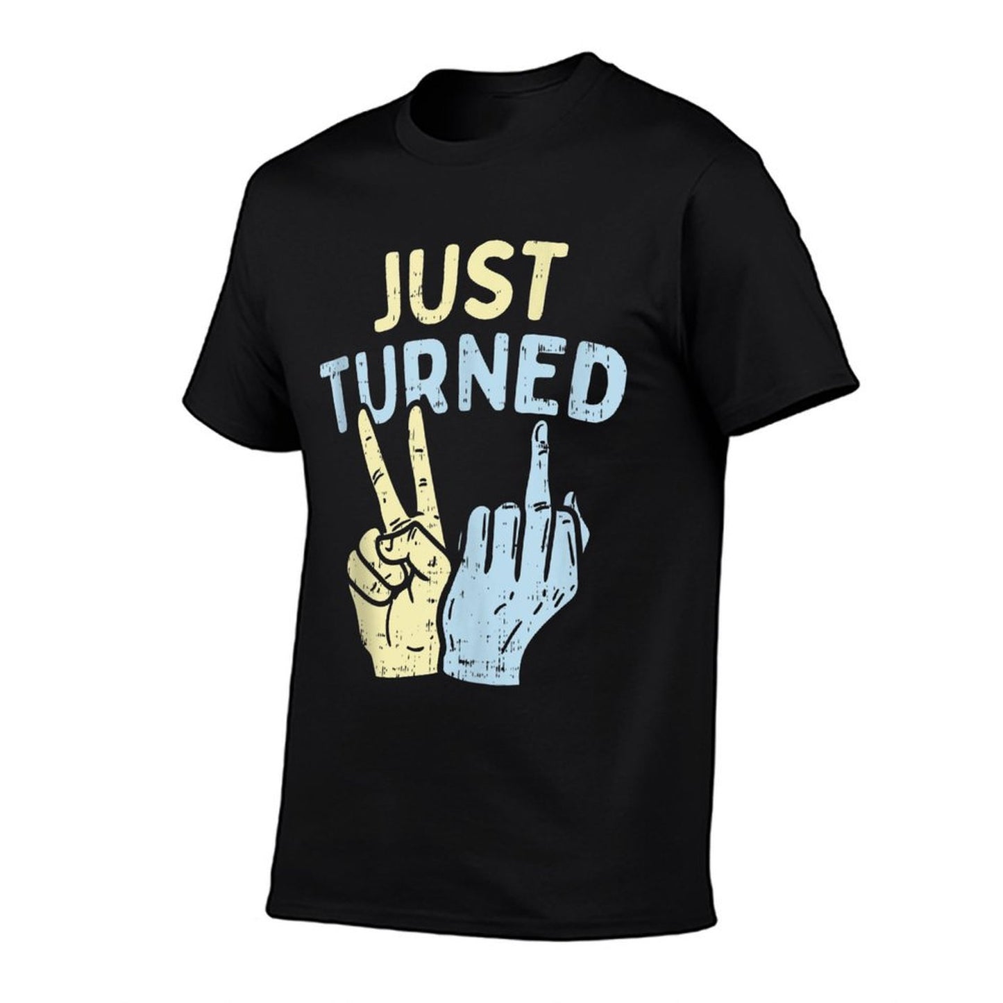 Just Turned 21 Hands Funny Happy 21st Birthday Party Gift  Heathered Texture T-Shirt