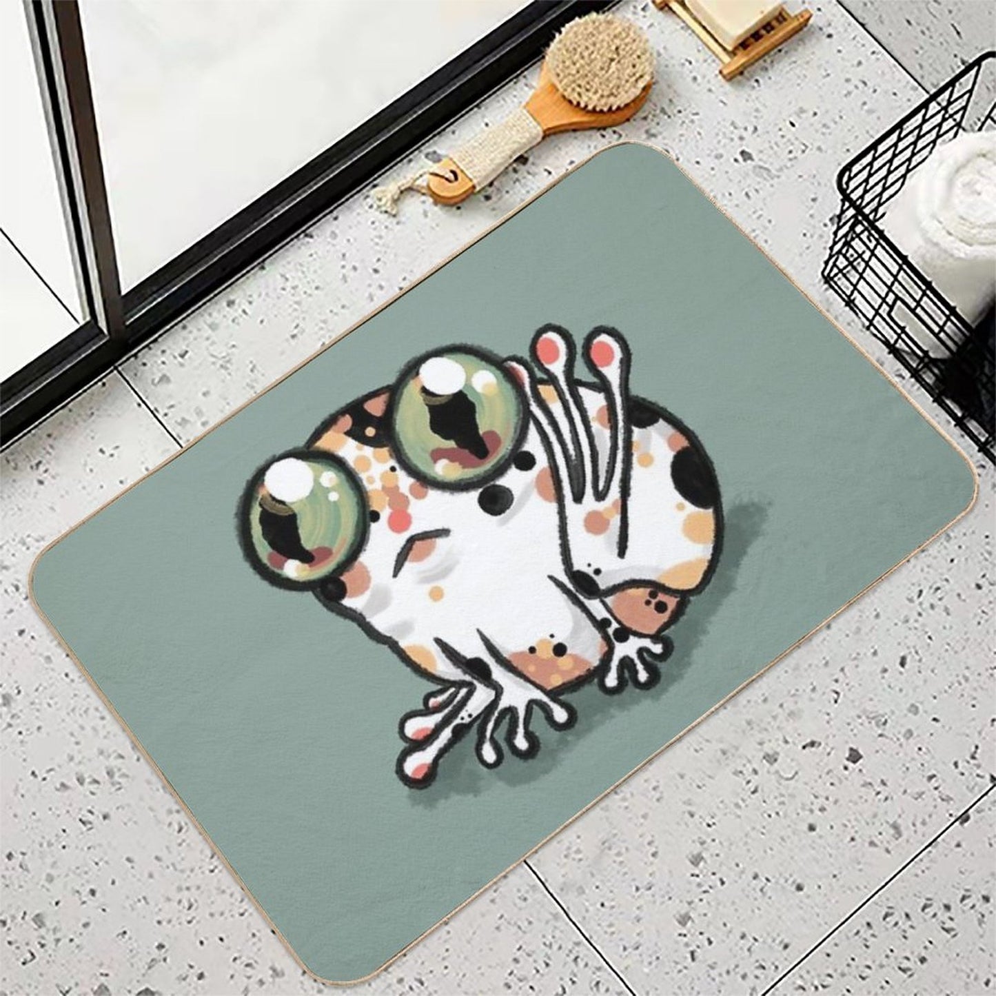 Gigi La Grenouille (frog) Versatile Bath Mat