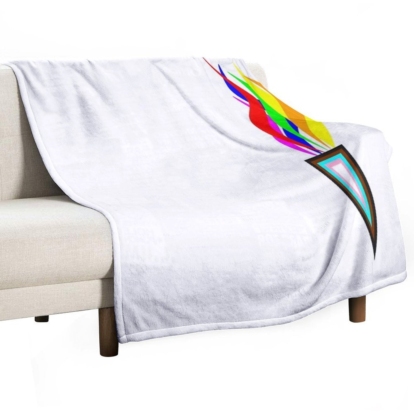 Flaming Pride - Resistance Travel-friendly Throw Blanket