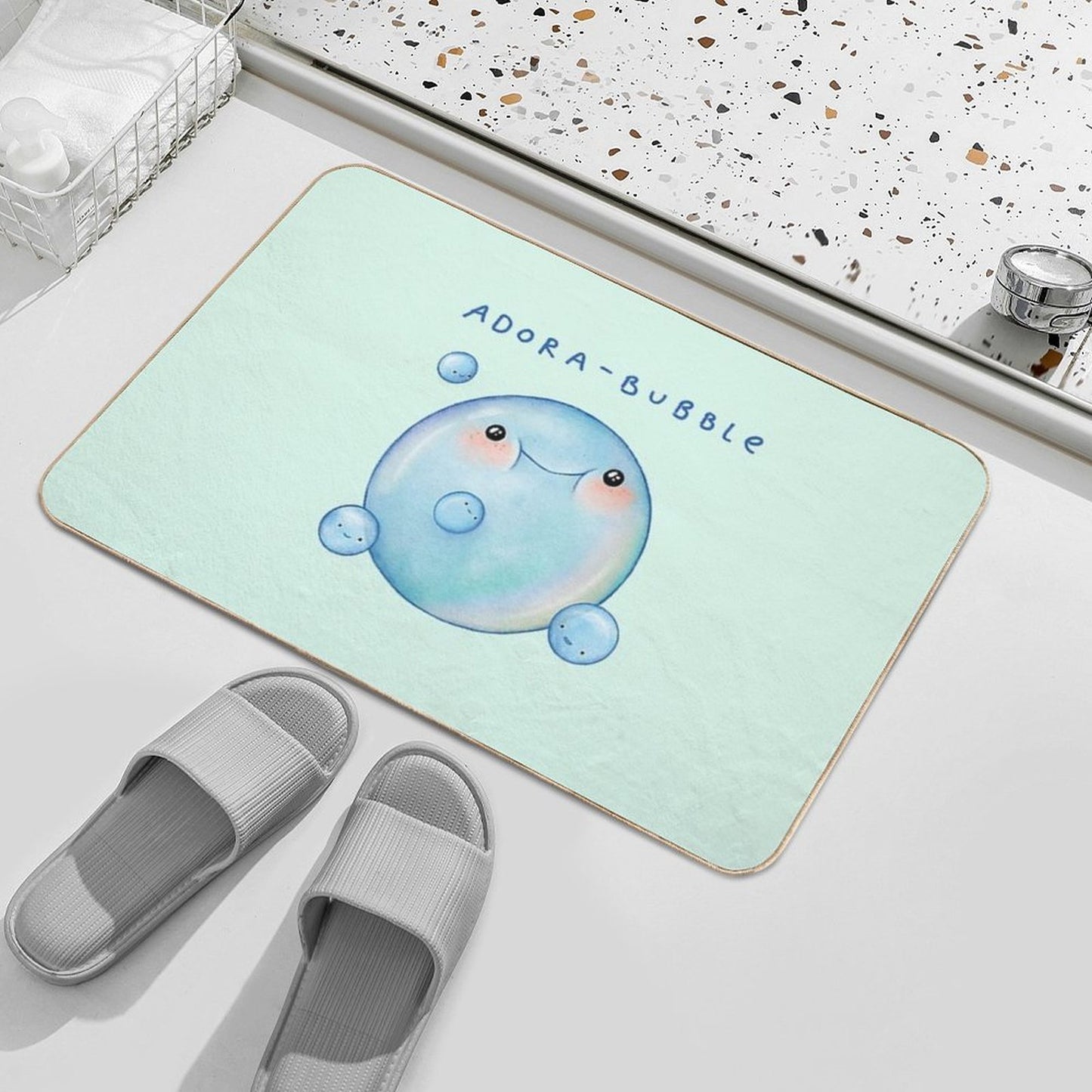 Adora-Bubble Long-Lasting Bath Mat