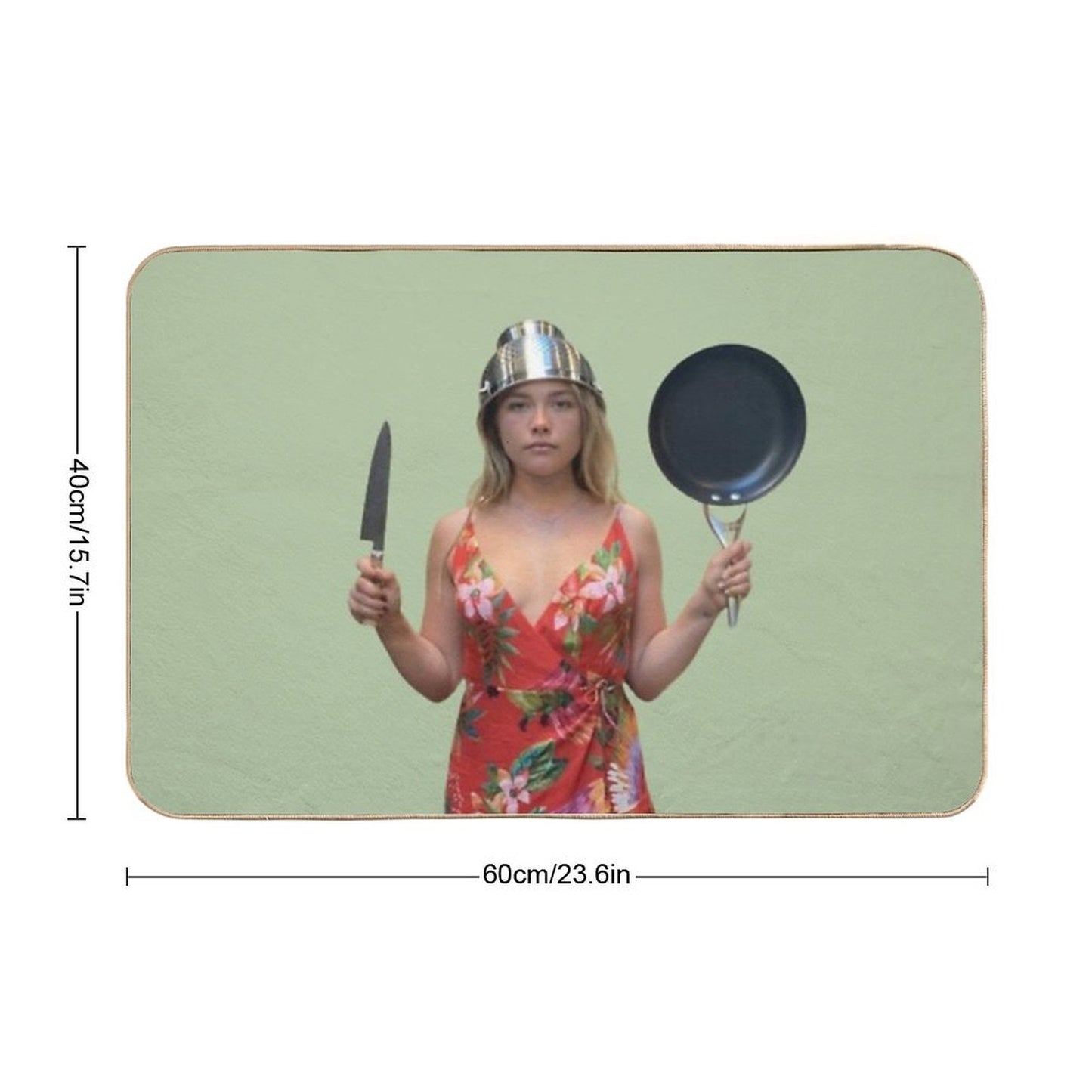 Florence Pugh Cooking with Flo Easy Maintenance Bath Mat