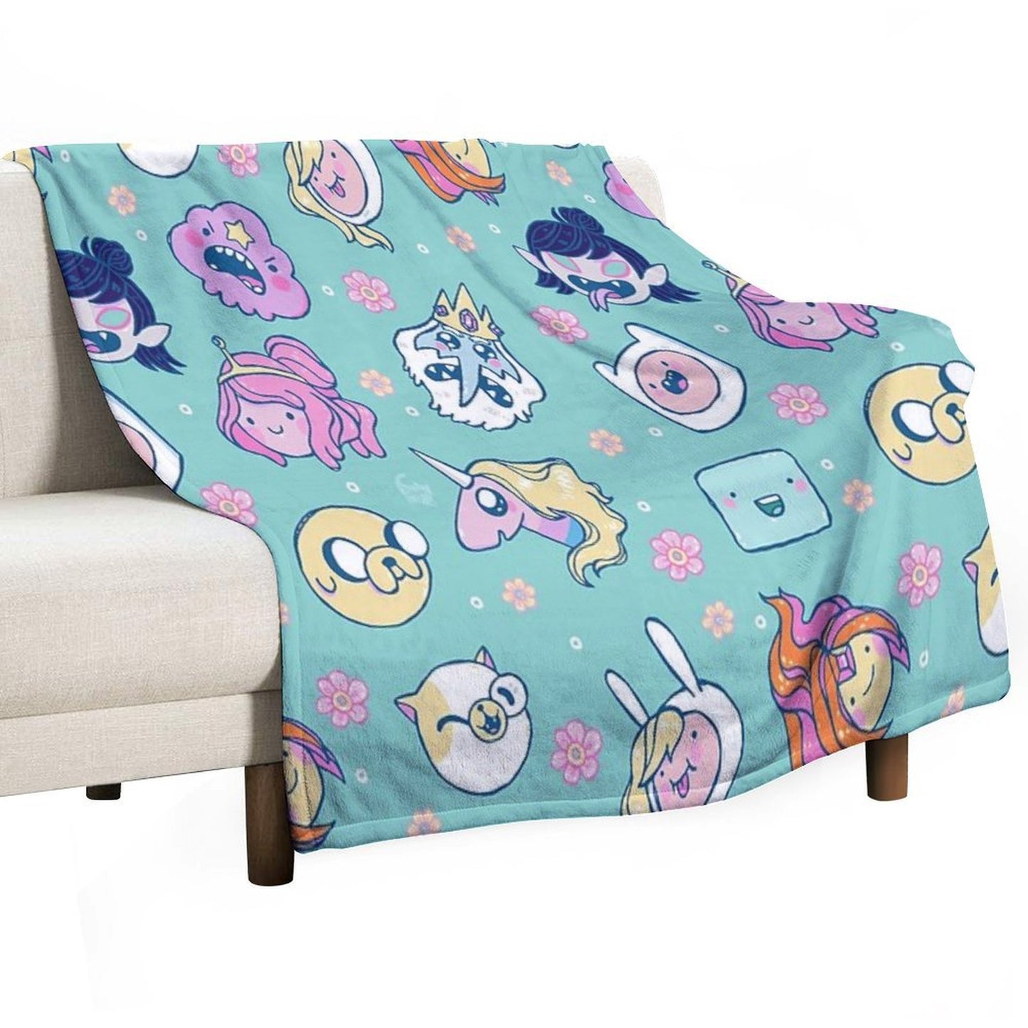 Adventure Time Friends 1 Compact Throw Blanket