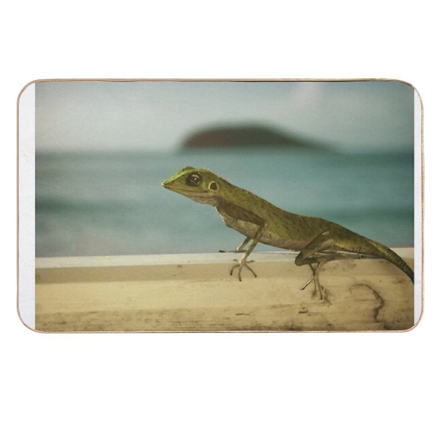 Harry Lizzard BBC Death in Paradise Slip-Resistant Bath Mat