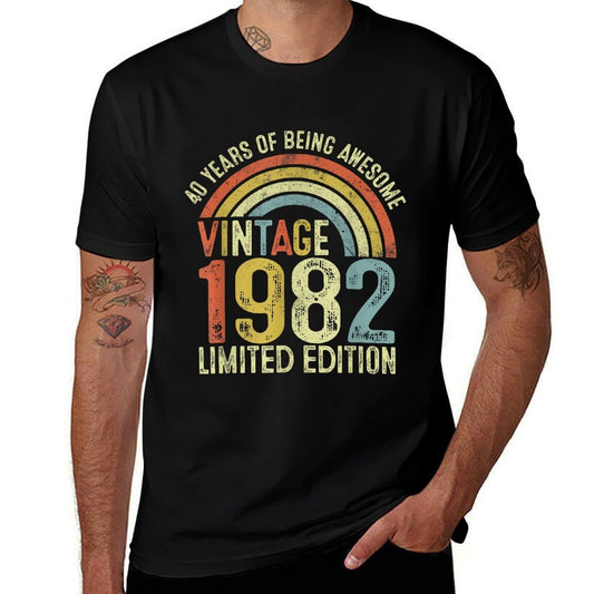 40 Year Old Gifts Vintage 1982 Limited Edition 40th Birthday  Affordable Price T-Shirt