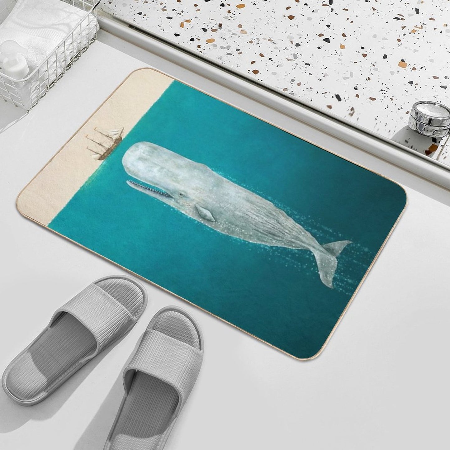 The Whale - Full Length - Colour Option Dirt-Trapping Bath Mat