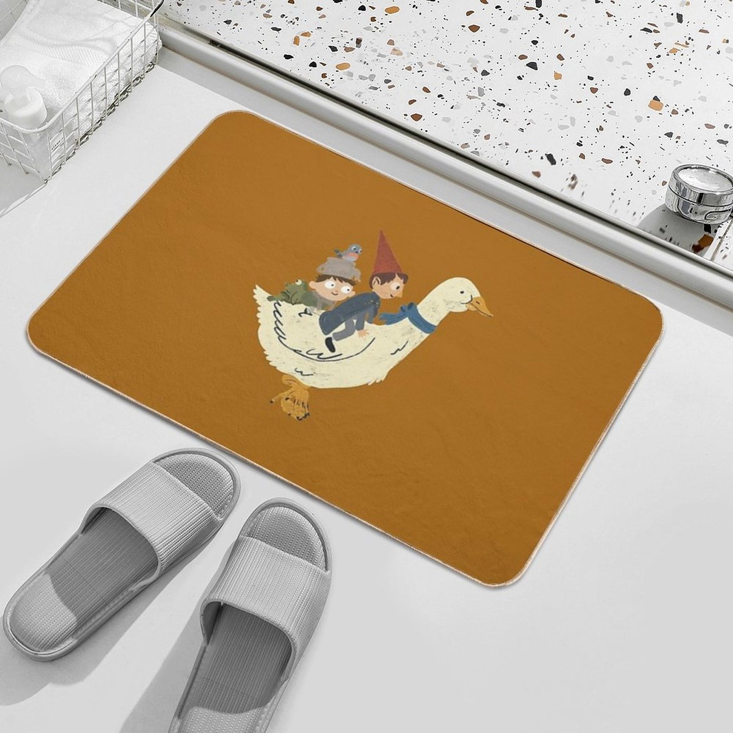 Gooseback Ride - Over The Garden Wall Anti-Trip Bath Mat