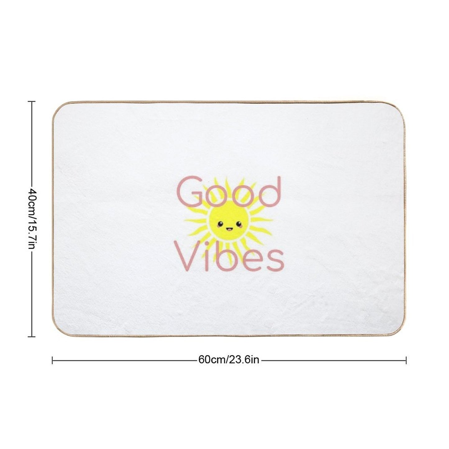 Good Vibes Sun Non-Slip Bath Mat