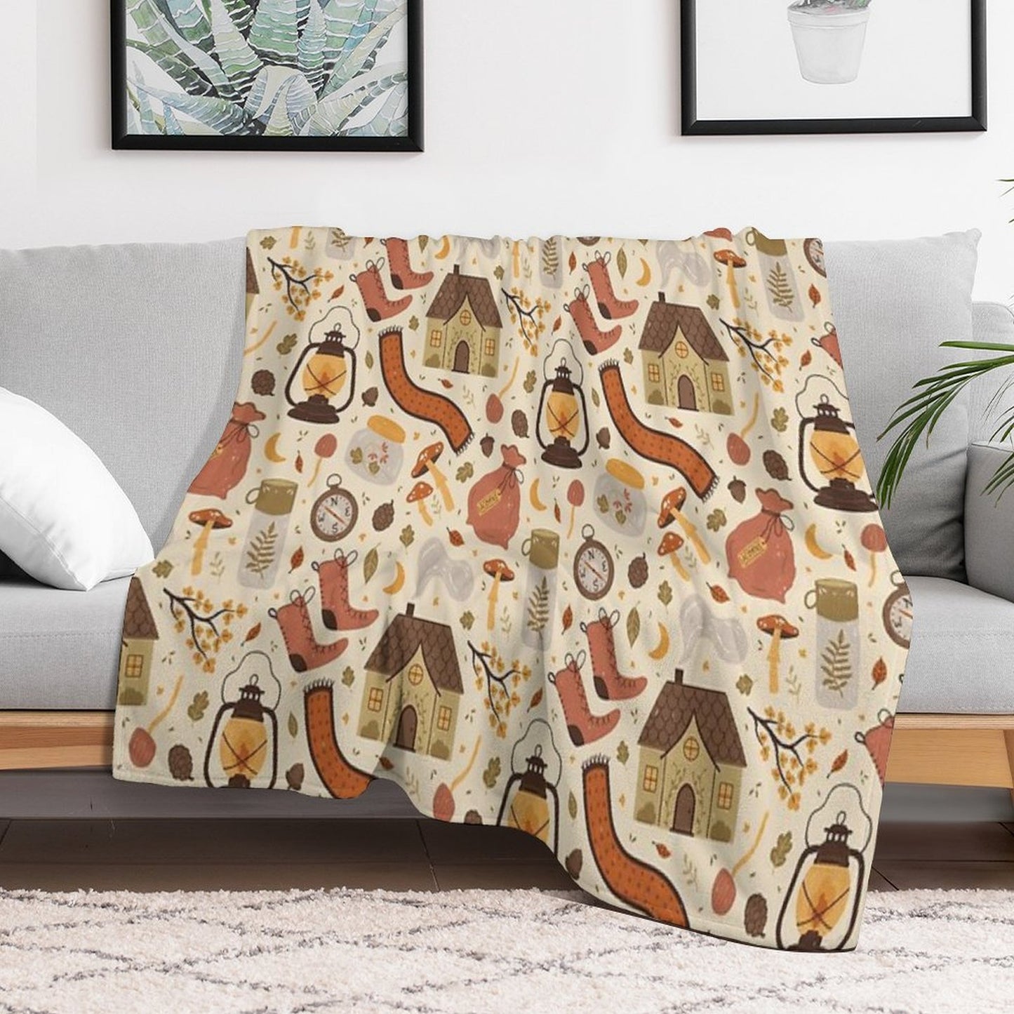 A Walk in The Woods Easy Care Throw Blanket