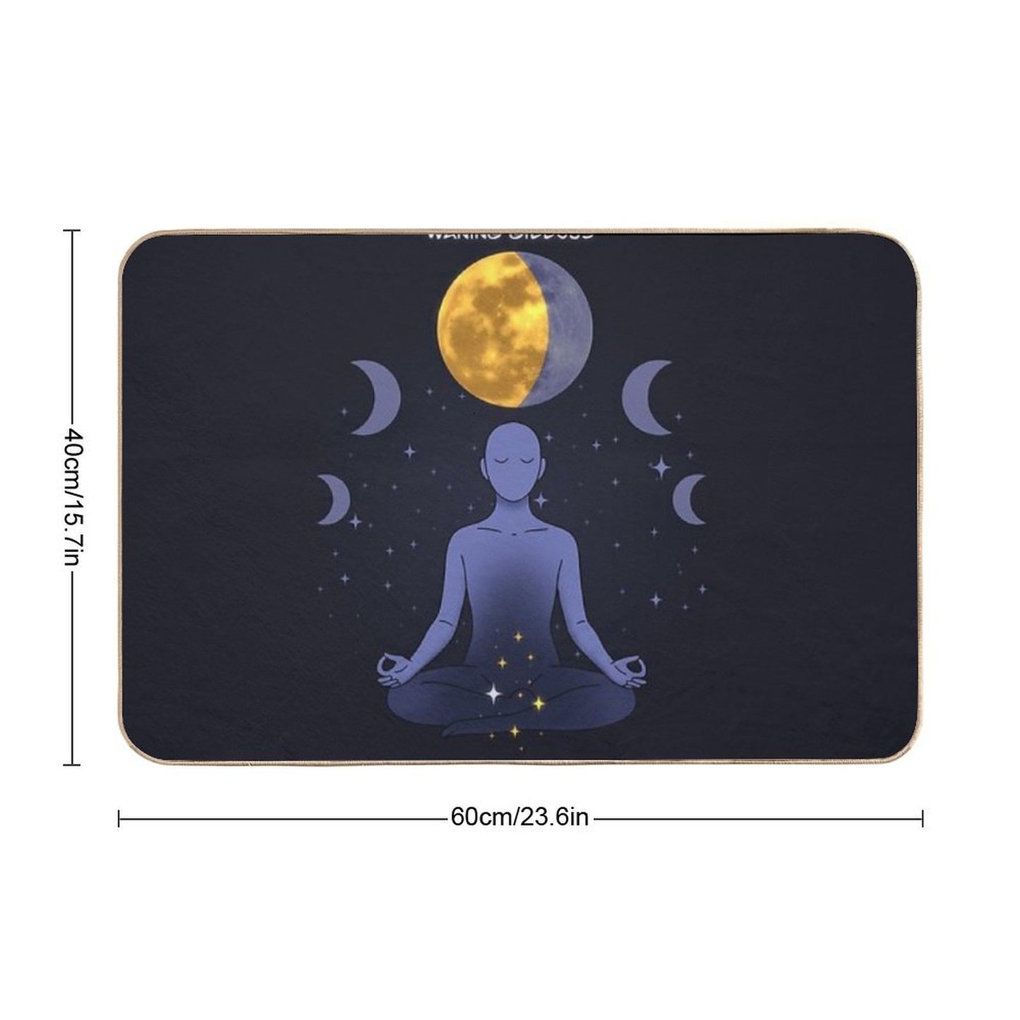 Lunar Lotus – Waning Gibbous (Release & Reflect) Dirt-Trapping Bath Mat