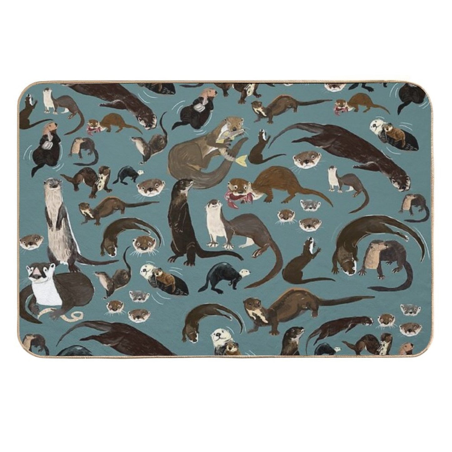 Sea Otters Long-Lasting Bath Mat