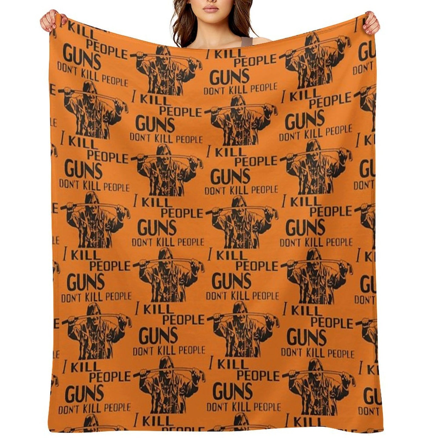 Guns Don't Kill People, I Kill People Mr. Larson Happy Gilmore Quick-dry Throw Blanket