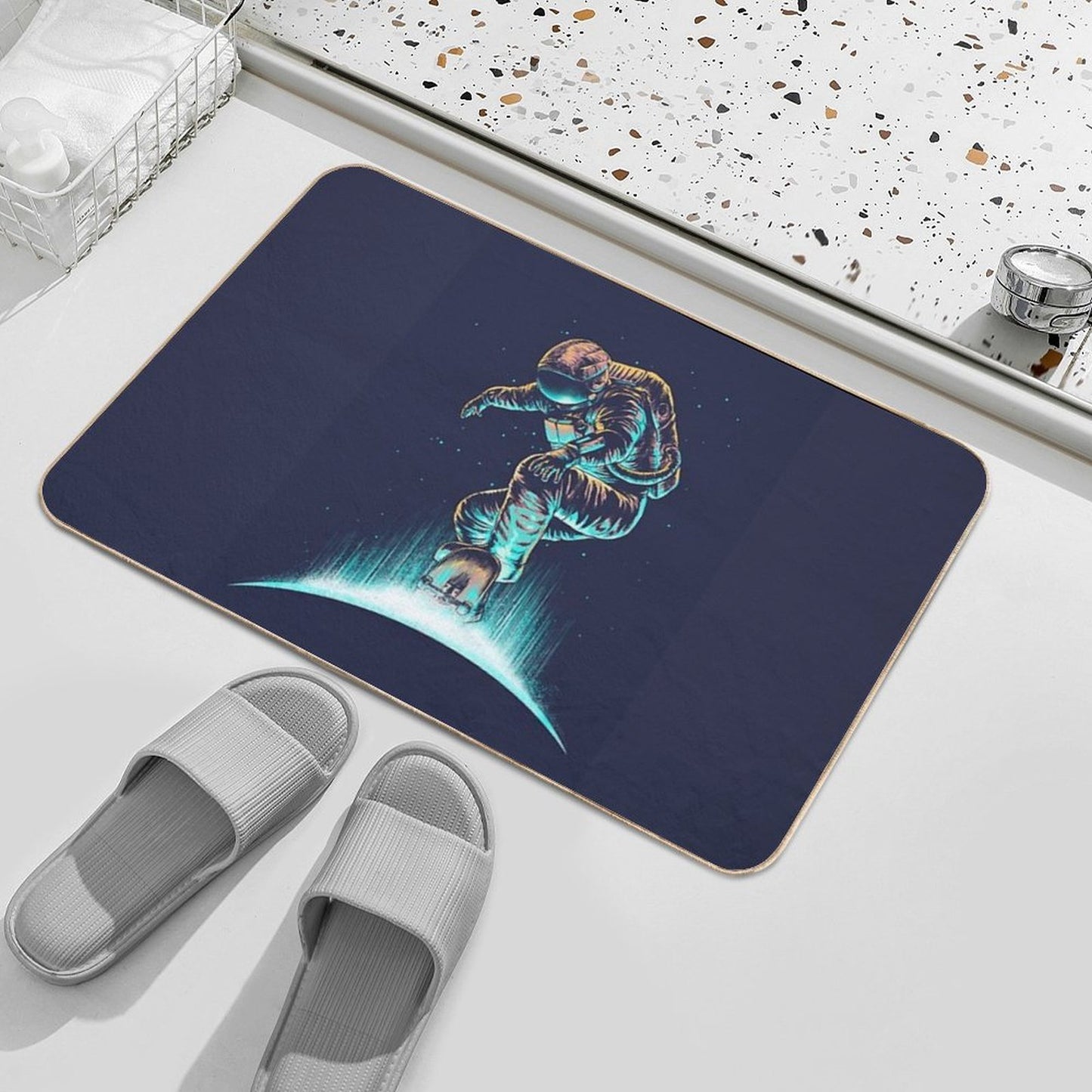 Space Grind Rapid-Drying Bath Mat