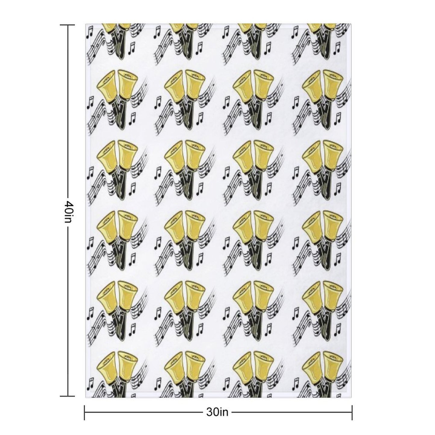 Handbells Music Premium Throw Blanket