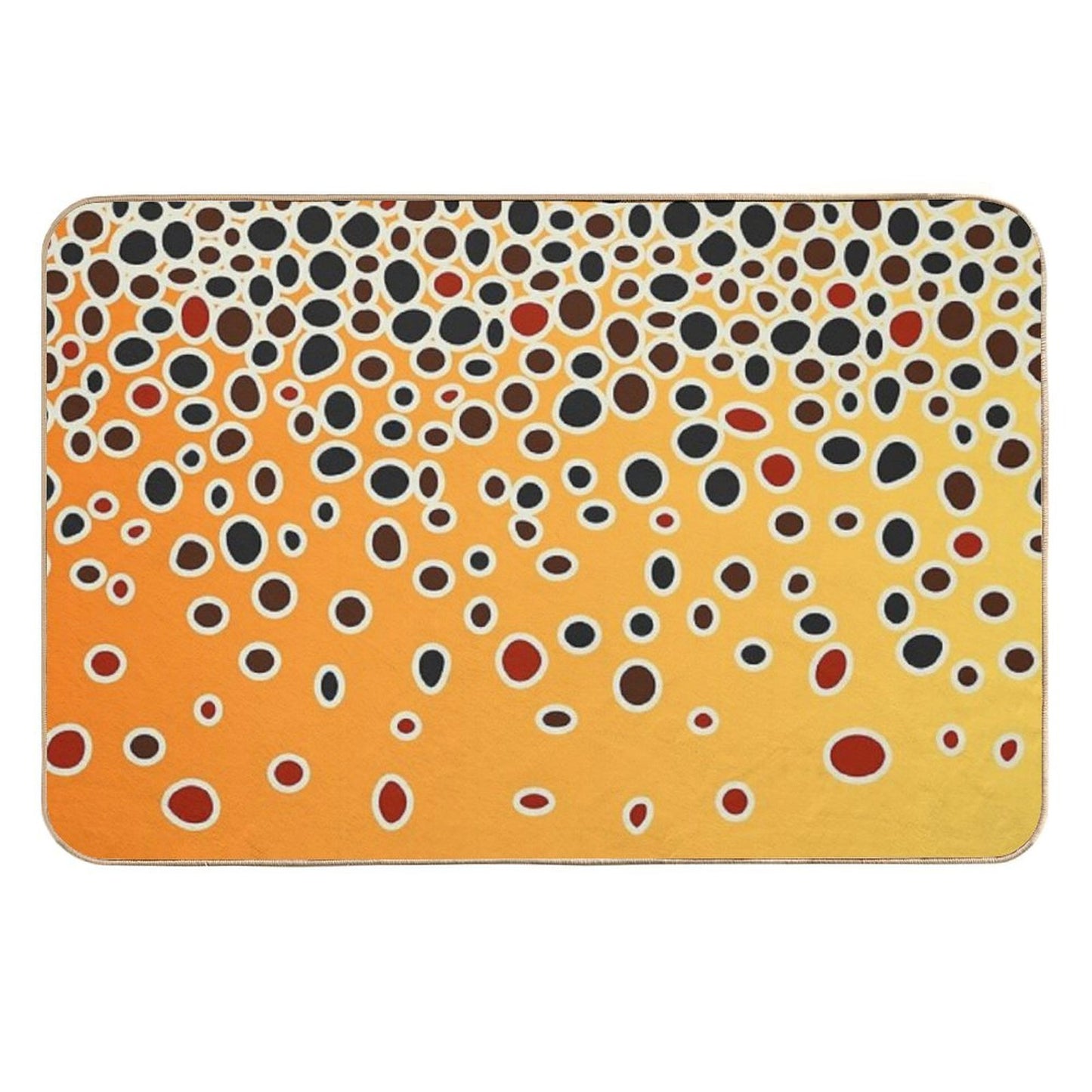 Brown Trout Skin Fade-Resistant Bath Mat