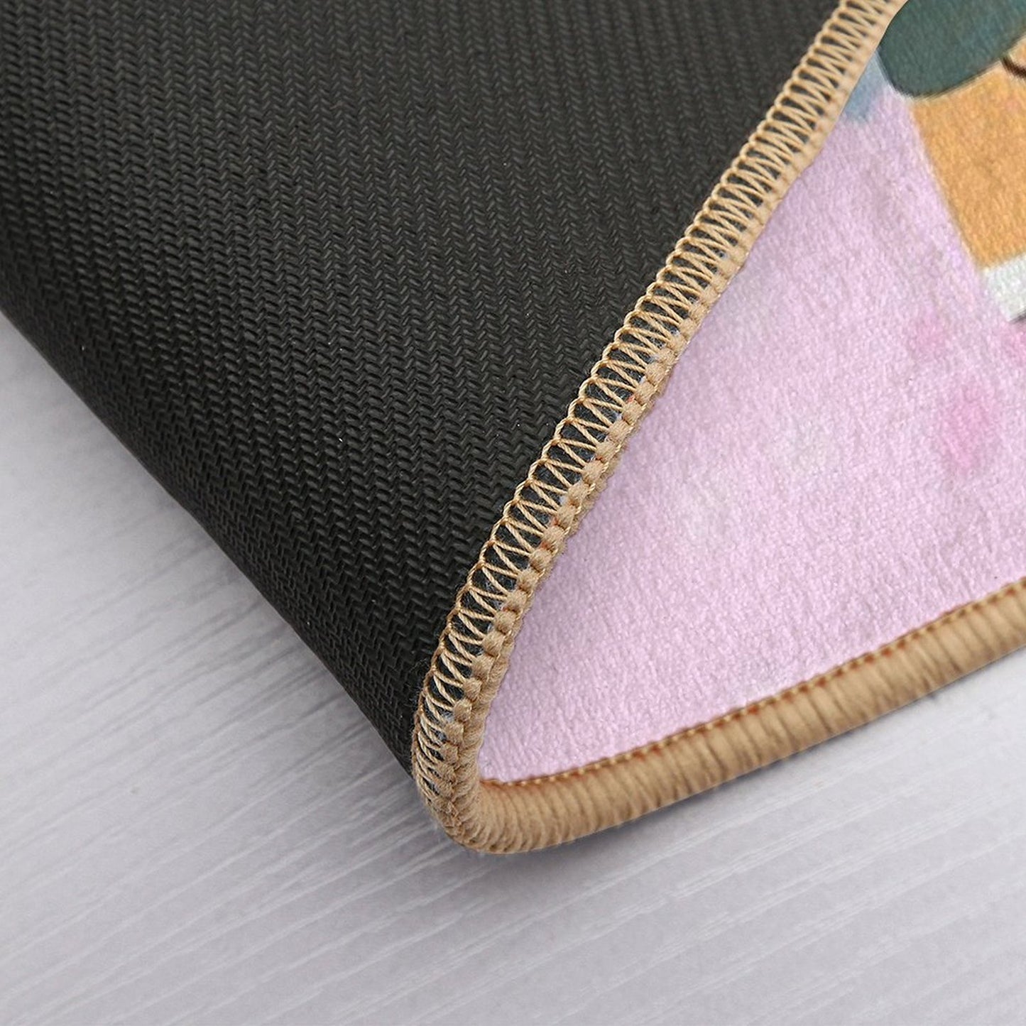 Bubu And Moonch, Cherry Blossom Slip-Resistant Bath Mat