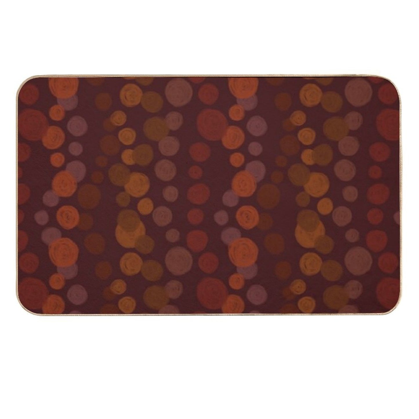 Autumn Dots Stain-Proof Bath Mat