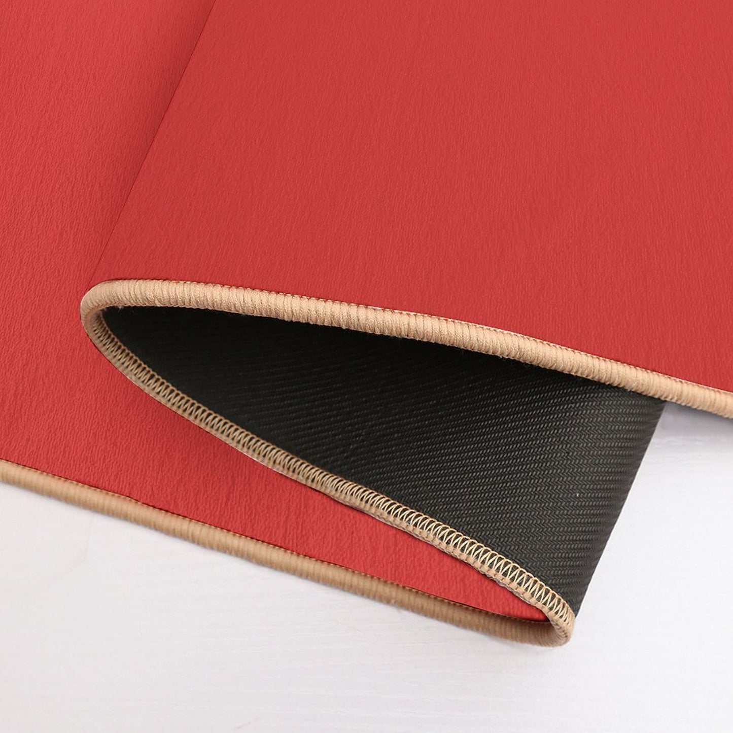 Red, Plain Red, Classic Red High-Traffic Bath Mat