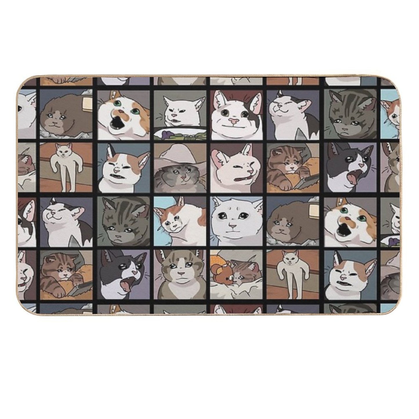 Meme Cats 2.0 Toxin-Free Bath Mat
