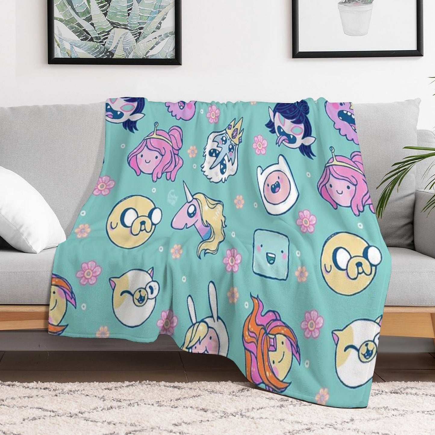 Adventure Time Friends 1 Compact Throw Blanket