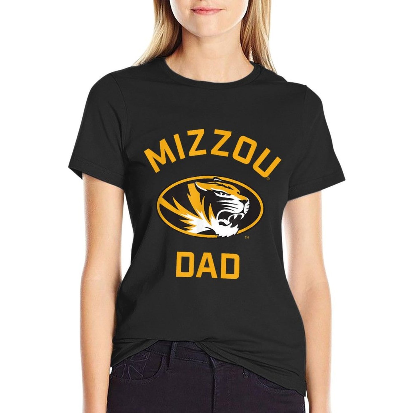 University of Missouri Mizzou Tigers Arched Dad Affordable Price T-Shirt