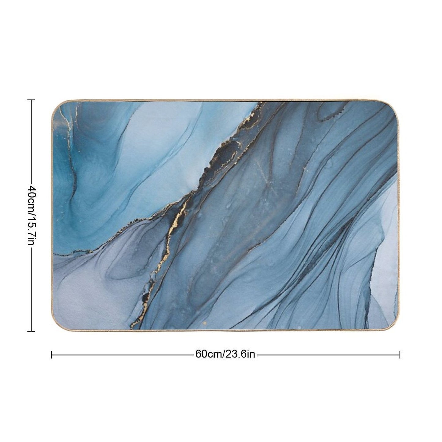 Mystery - Mixed Media Art Eco-Friendly Bath Mat