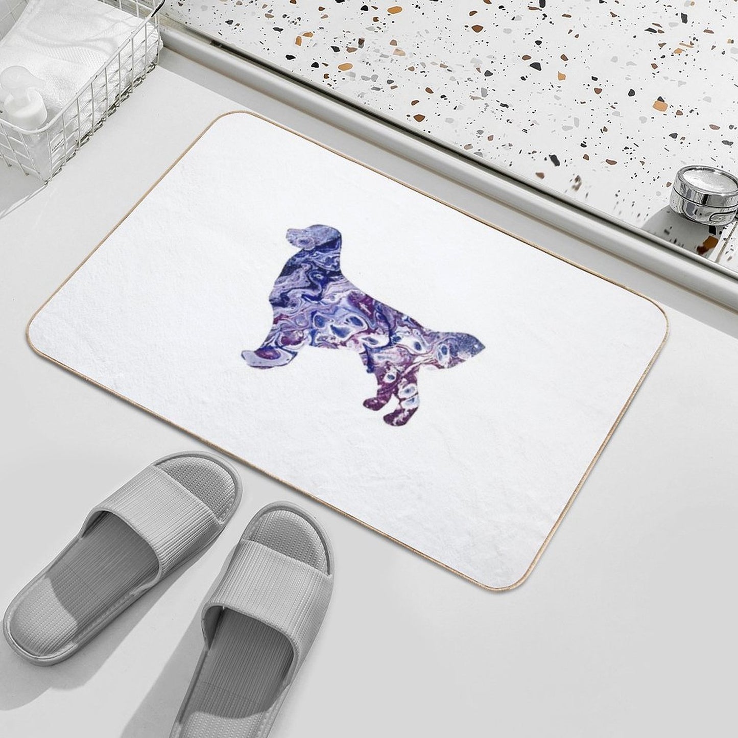 Golden Retriever Easy Maintenance Bath Mat