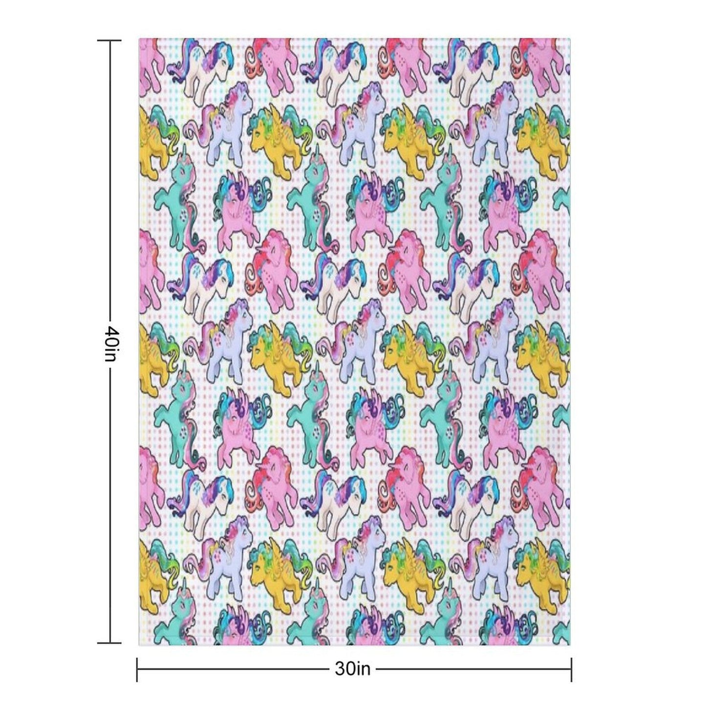 Twinkle Eye G1 Ponies Gift-ready Throw Blanket