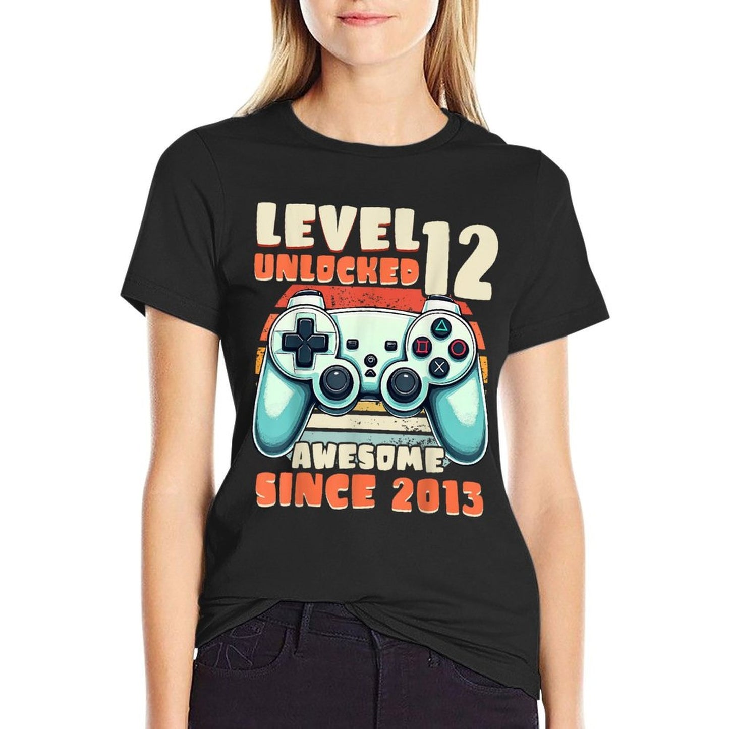 Twelve 12th Birthday Decoration Boy 12 Year Old Birthday Easy-care T-Shirt