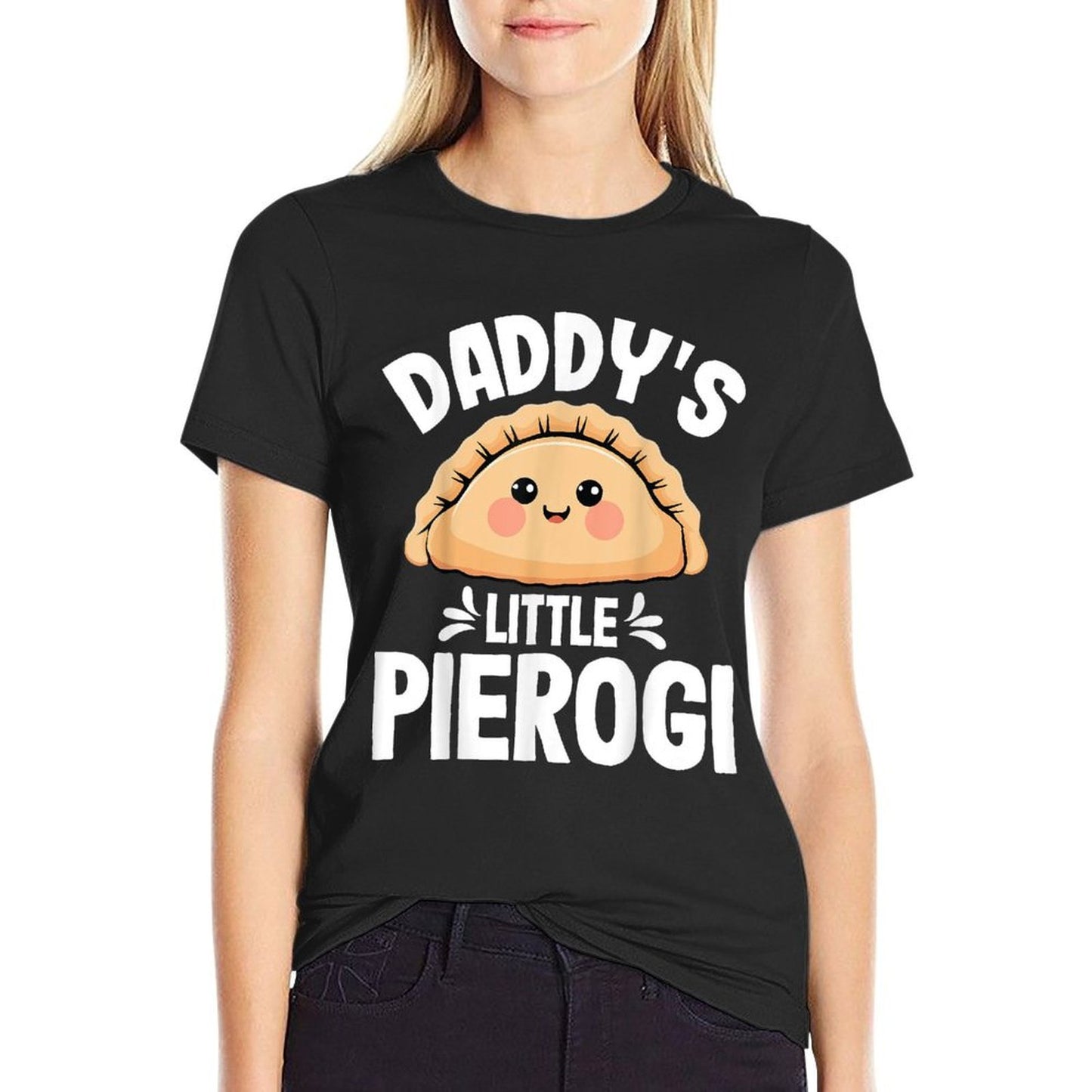 Kids Daddys Little Pierogi - Polish Pierogis Lover Dad Eco-friendly Material T-Shirt