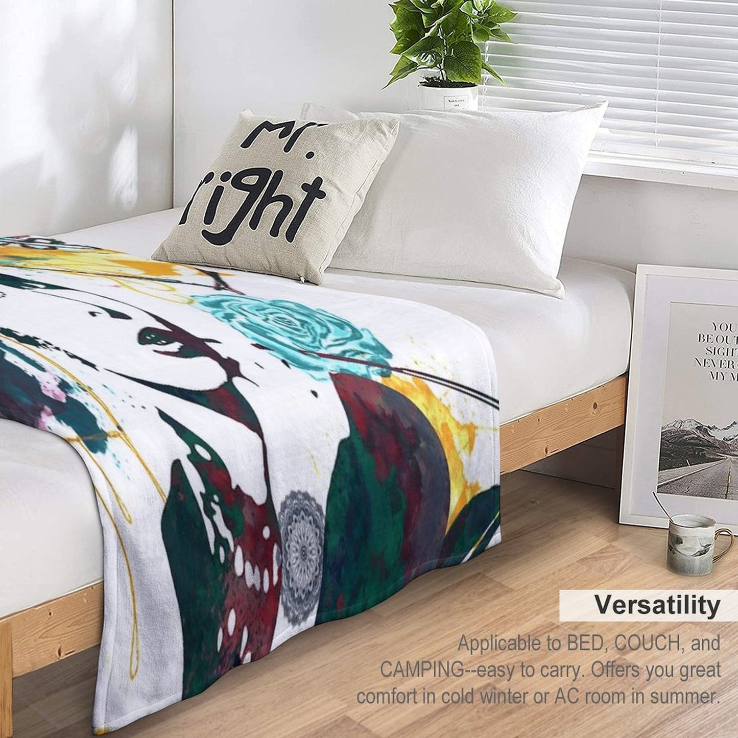 Audrey Hepburn Nature Colours Gift-ready Throw Blanket