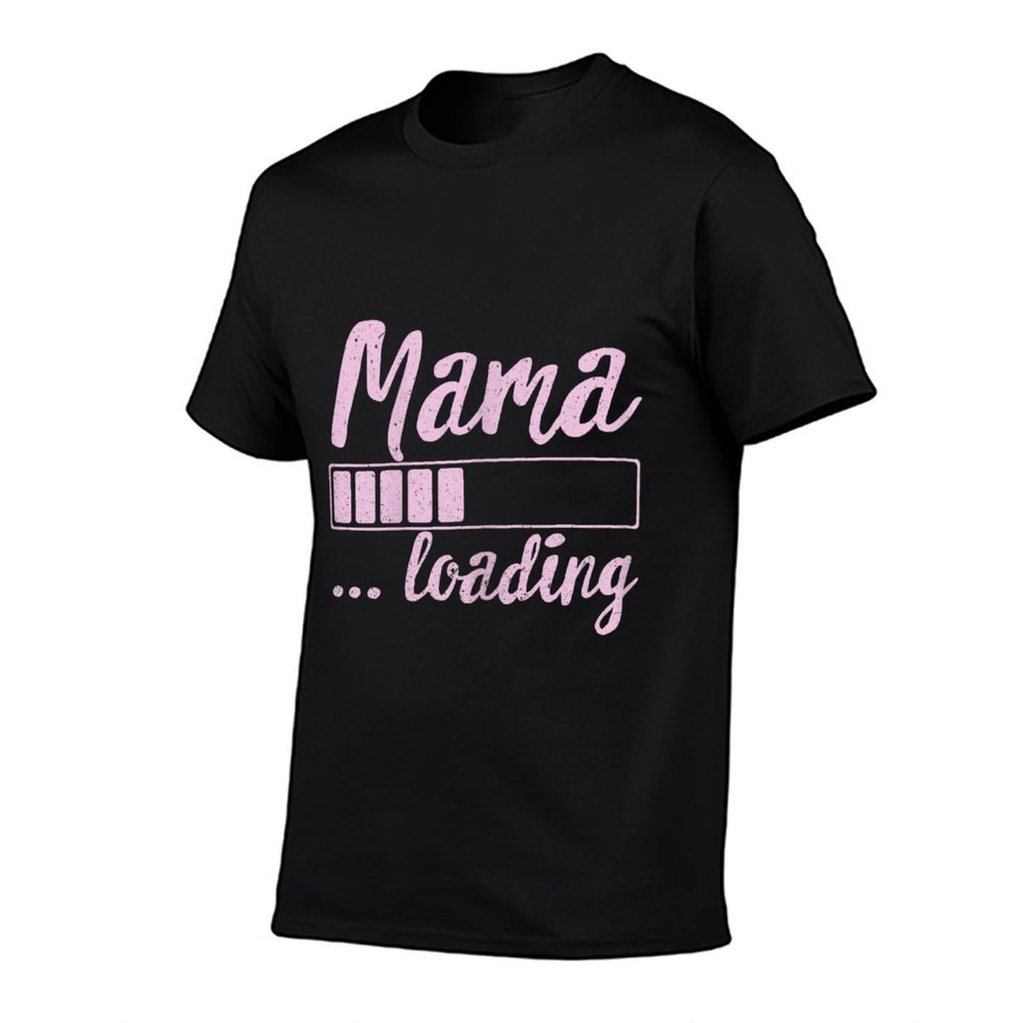 Mama Loading Future Mom Funny New Mommy Mother Soon to Be Rolled Sleeves T-Shirt