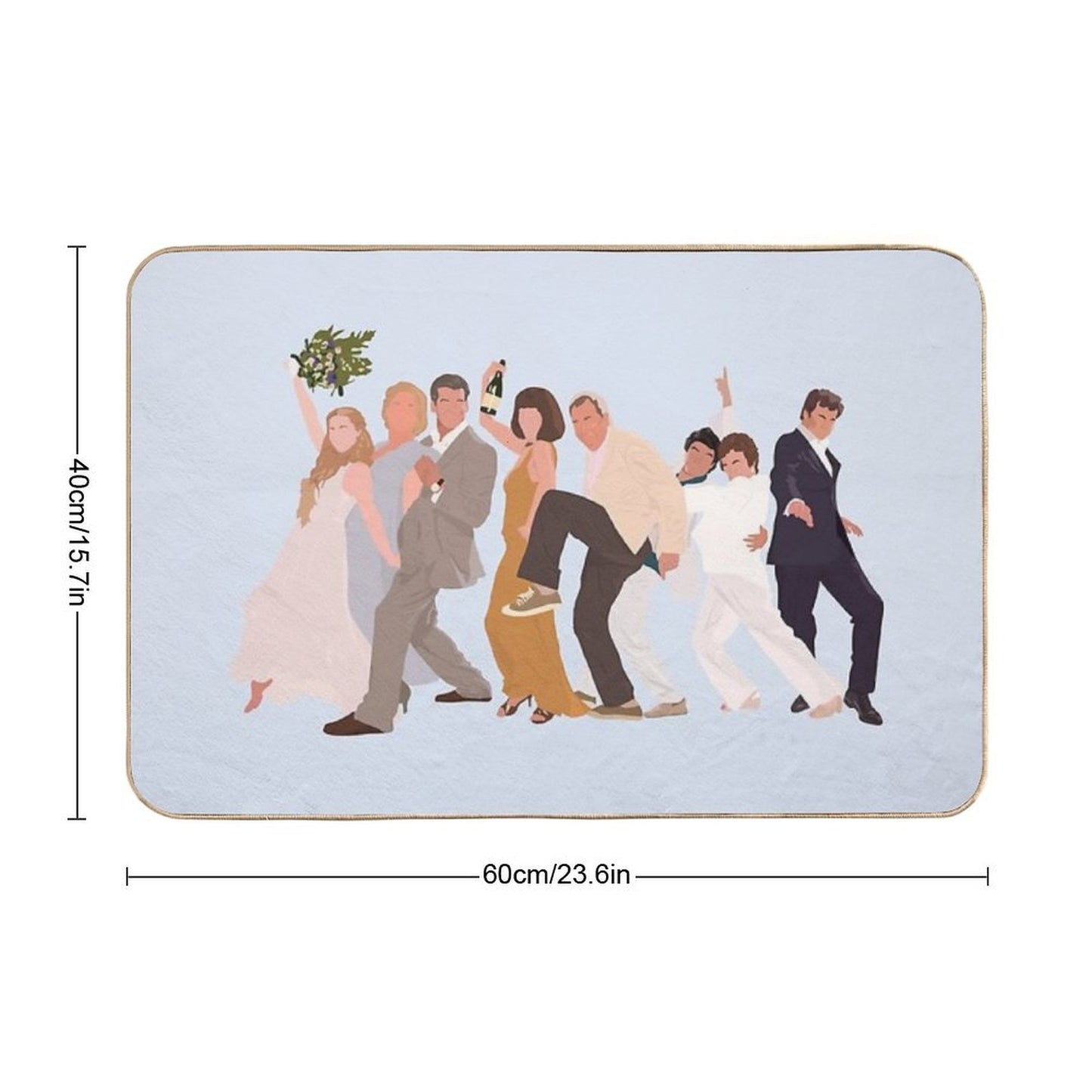 Mamma Mia Rapid-Drying Bath Mat