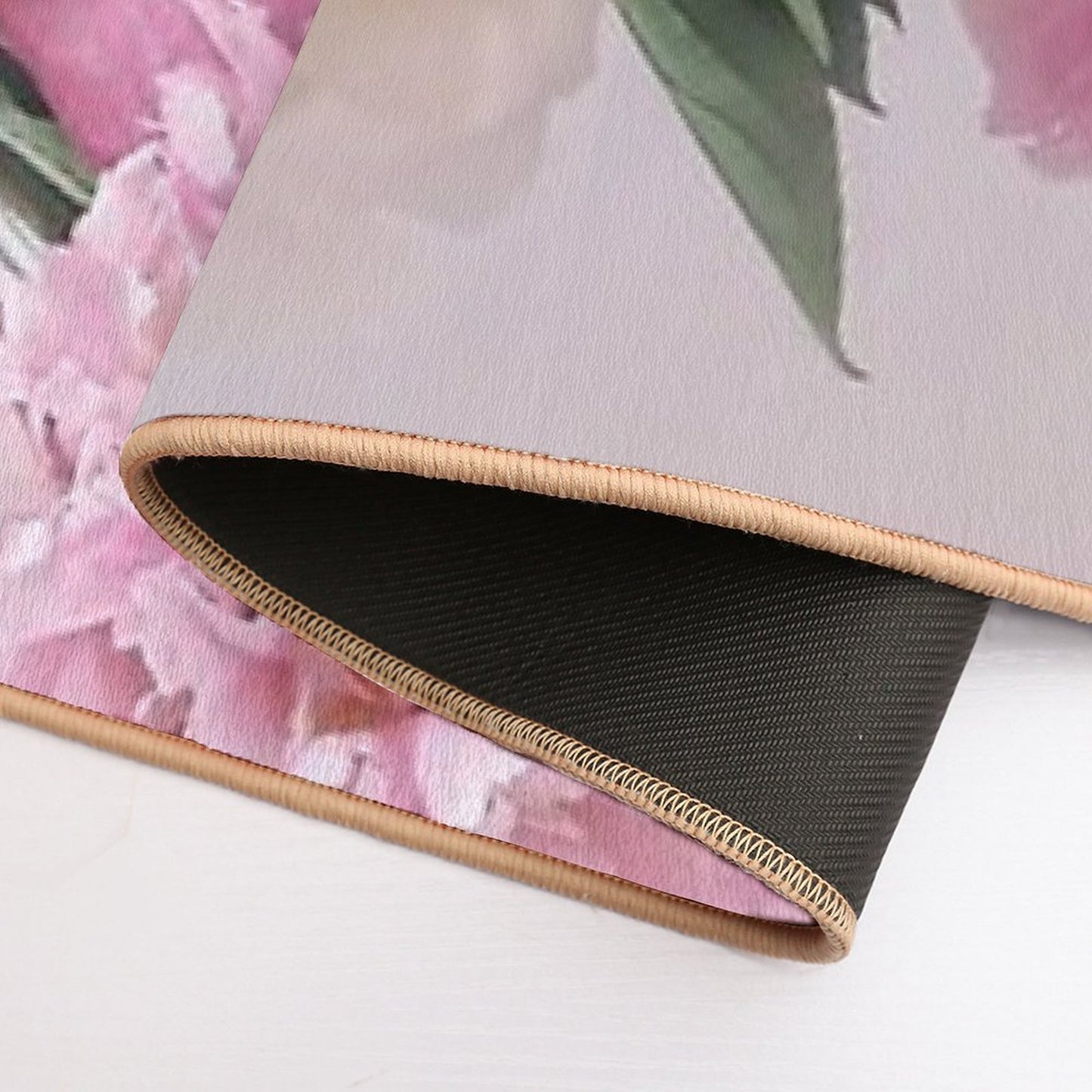 Peonies Fade-Resistant Bath Mat
