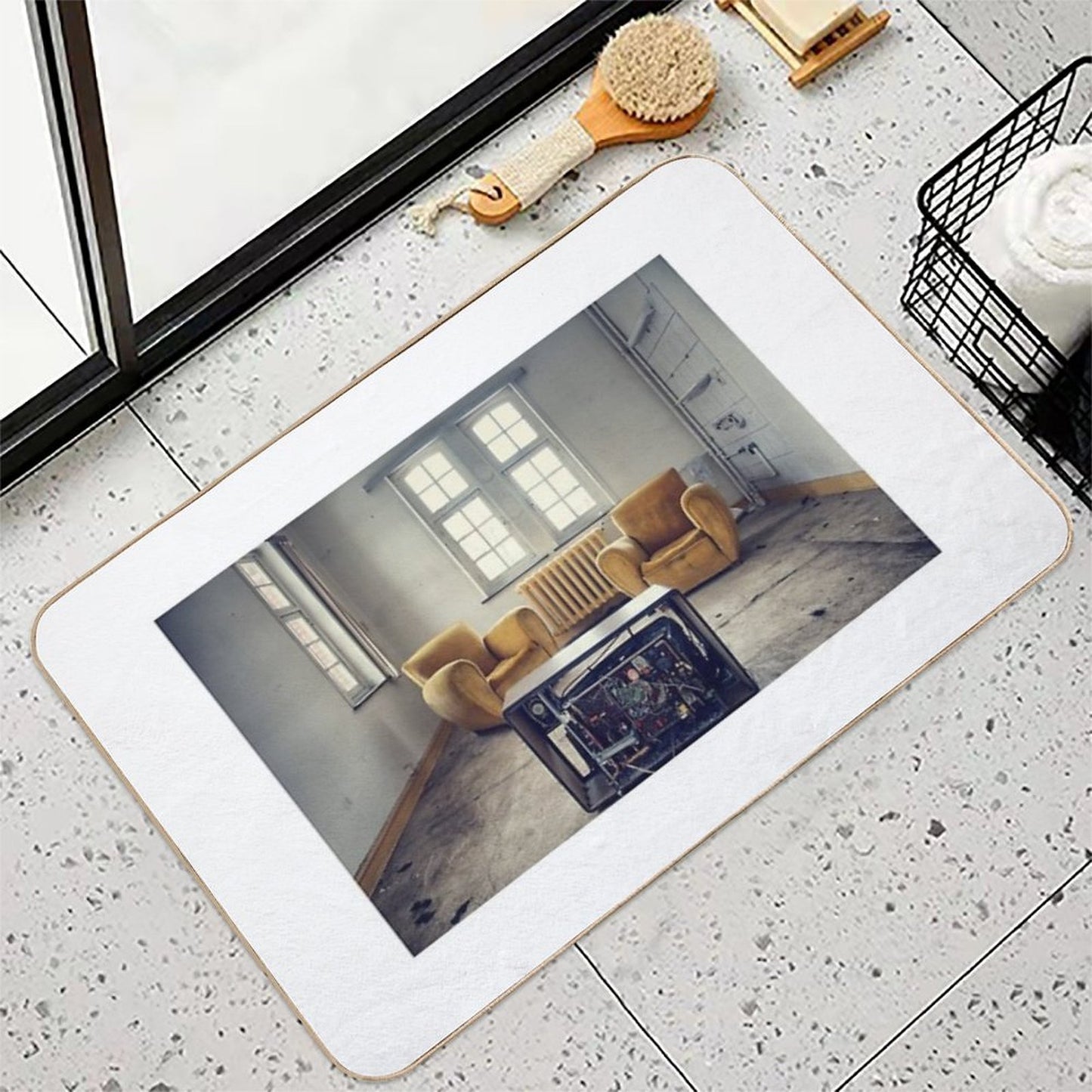 TV Room Stain-Proof Bath Mat