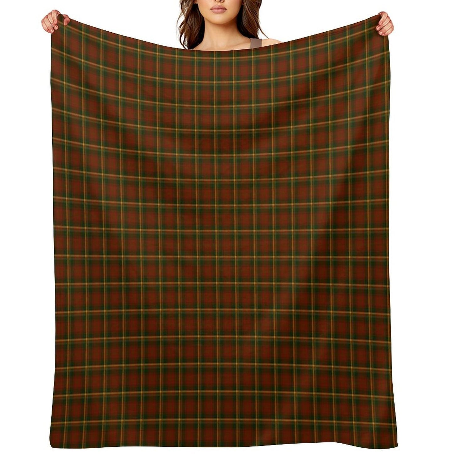 Canadian National Maple Leaf Tartan Gift-ready Throw Blanket