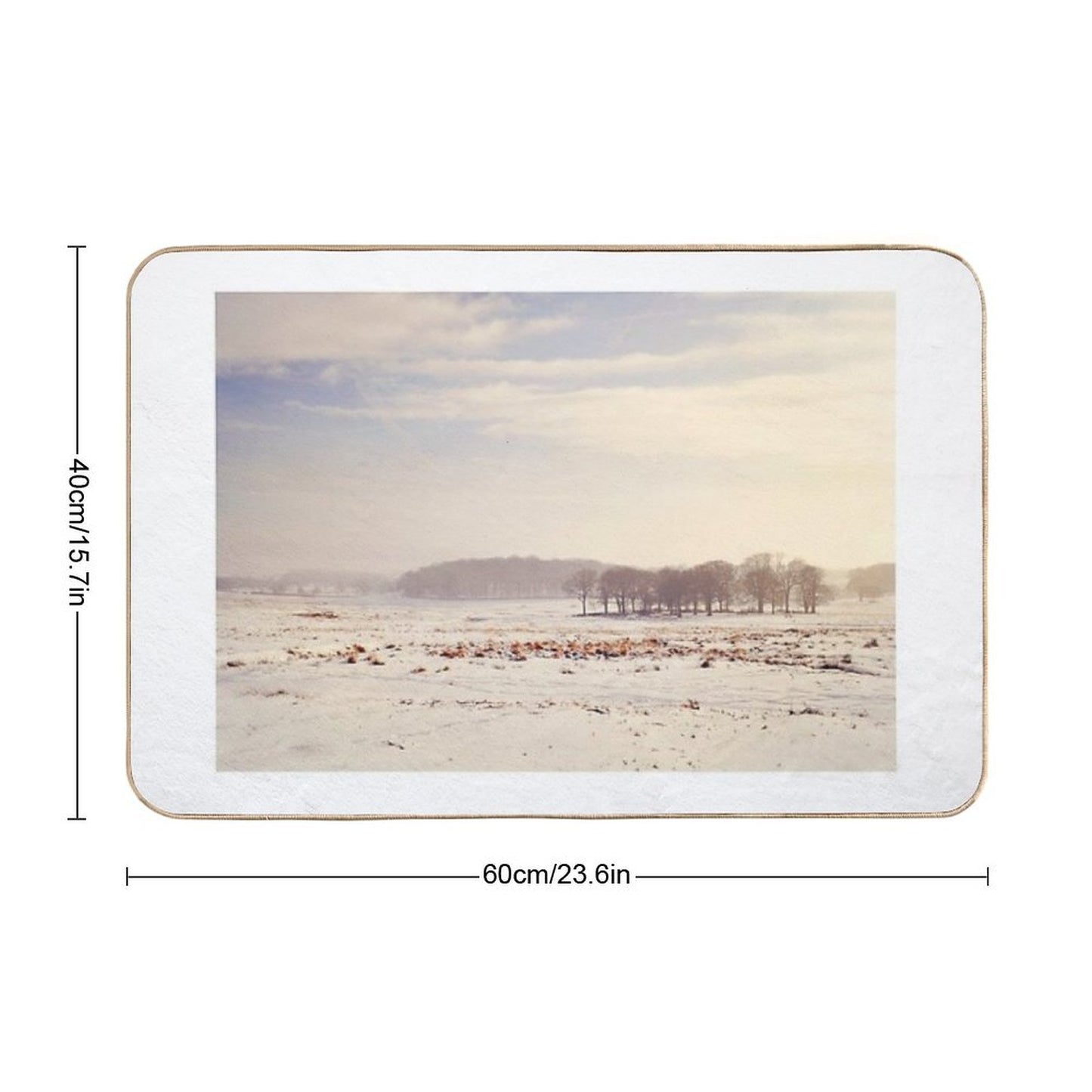 Snowy Valley  Stain-Proof Bath Mat