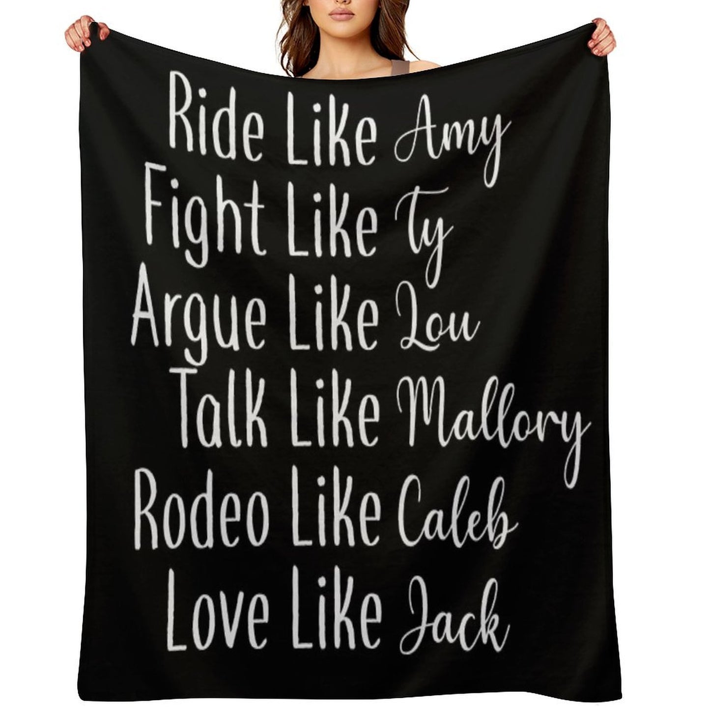Ride Like Amy Plush Throw Blanket