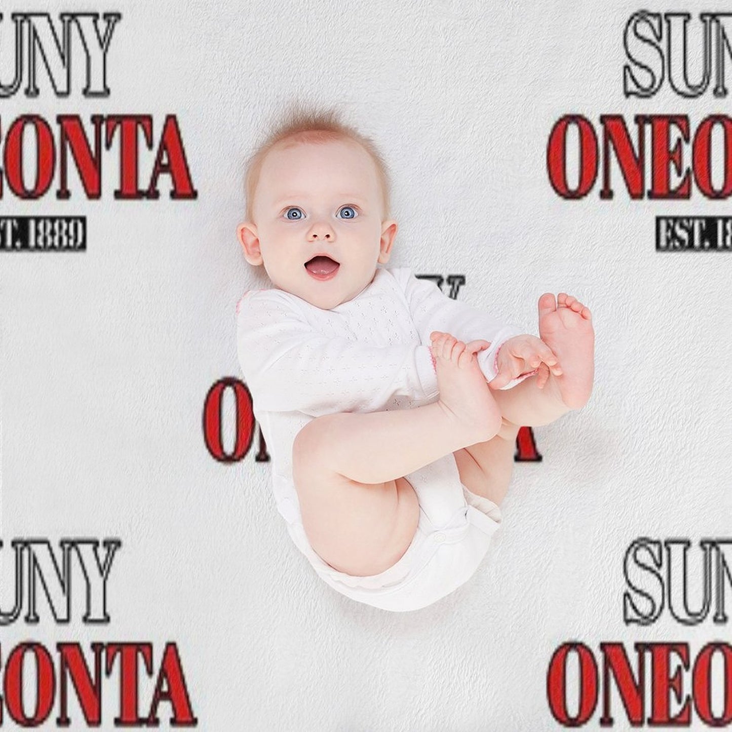 SUNY Oneonta Straightforward Velvety-soft Throw Blanket