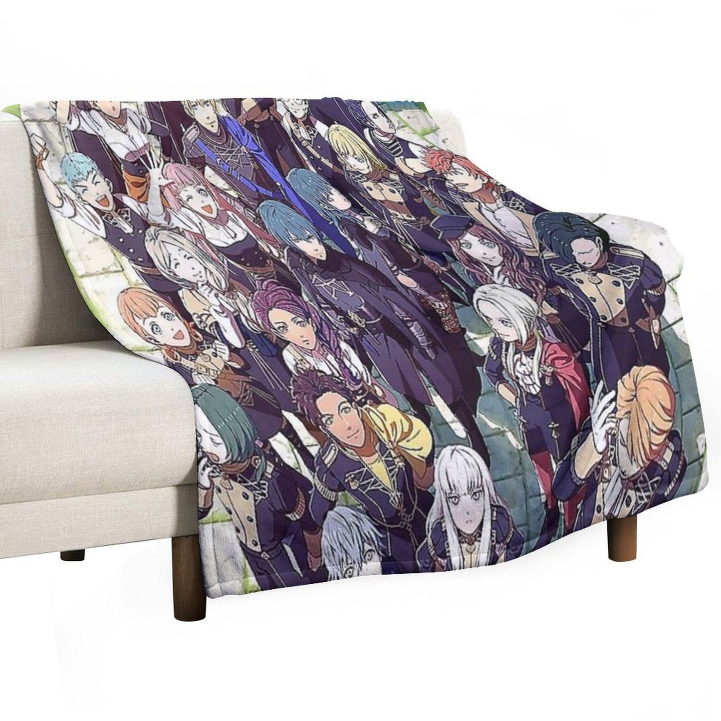 Fire Emblem Three House Poster Wrinkle-free Throw Blanket