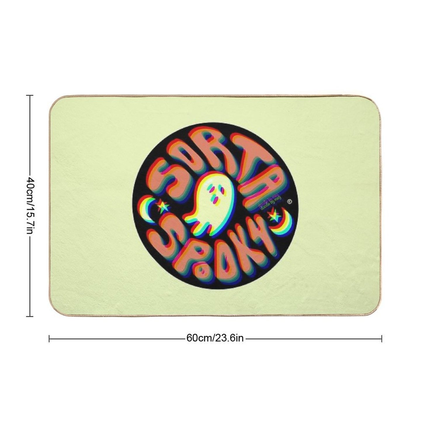 Sorta Spooky © 3D Easy To Clean Bath Mat