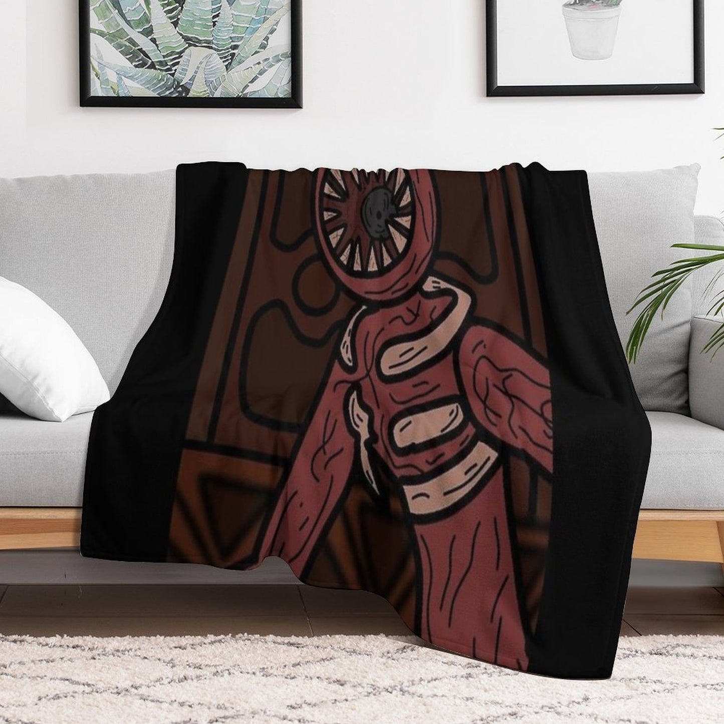 Figure, Roblox Doors Anti-pilling Throw Blanket