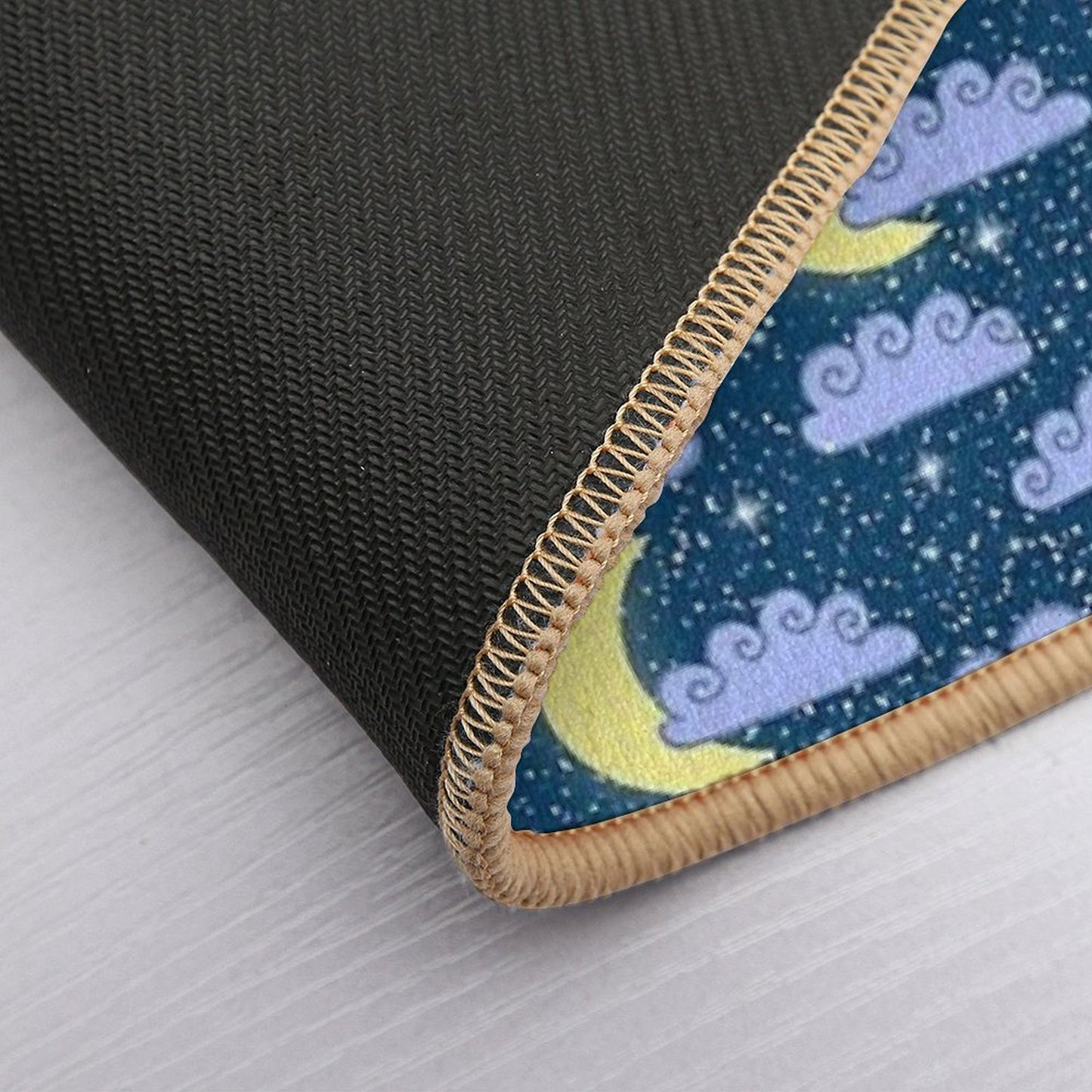 Dreamy Night Sky Pattern Fade-Resistant Bath Mat