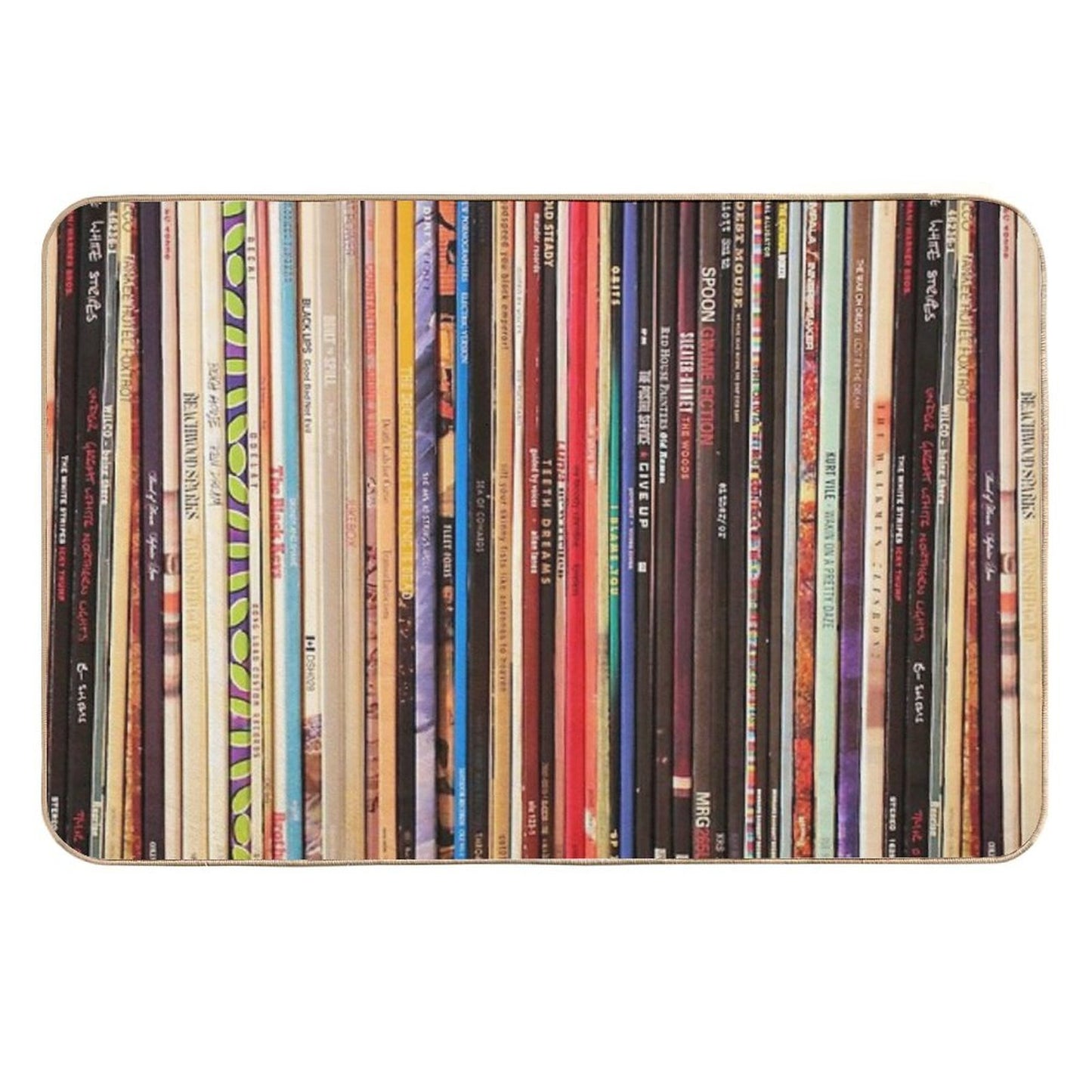 Indie Rock Vinyl Records High-Traffic Bath Mat
