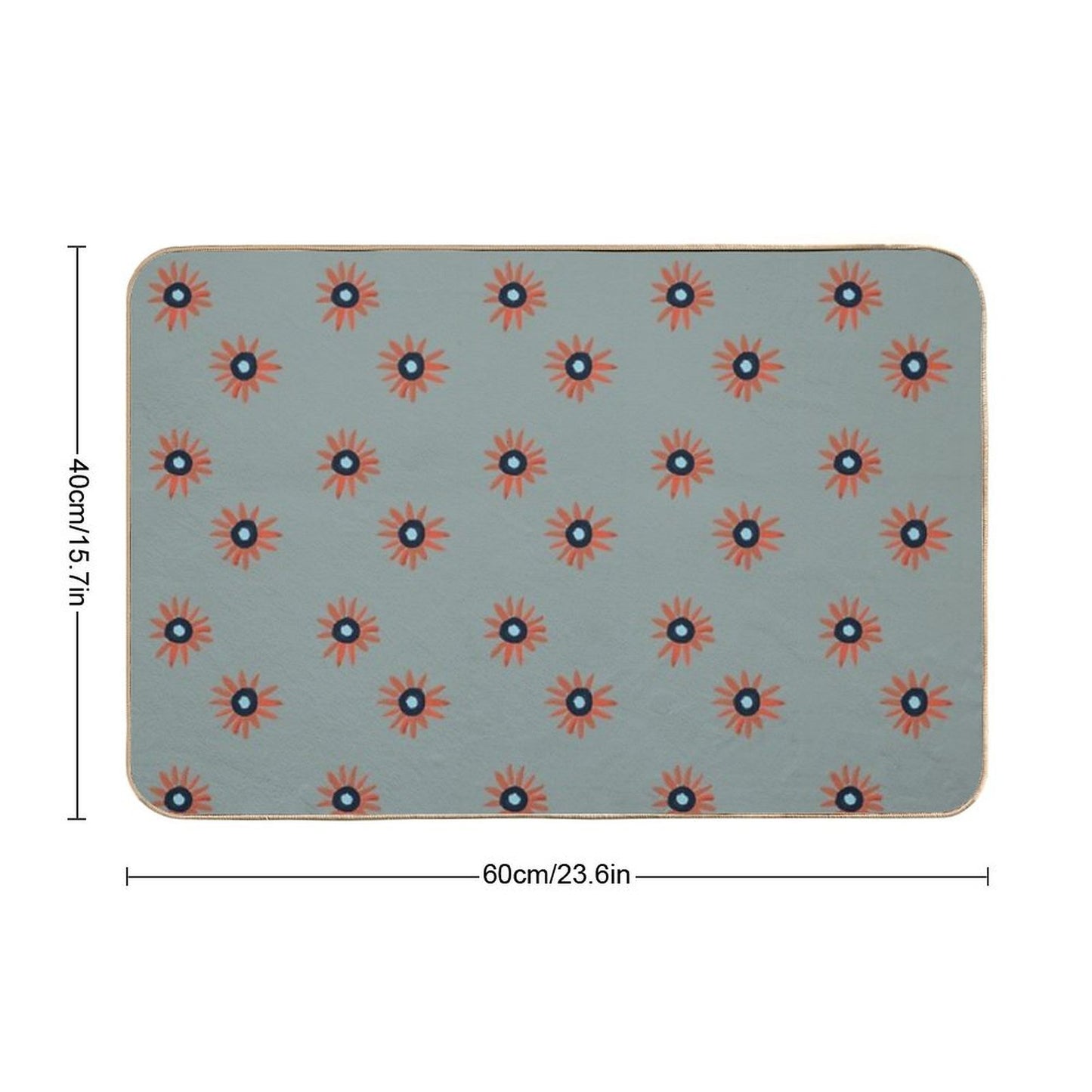 Stroke Blooms Multi-Purpose Bath Mat