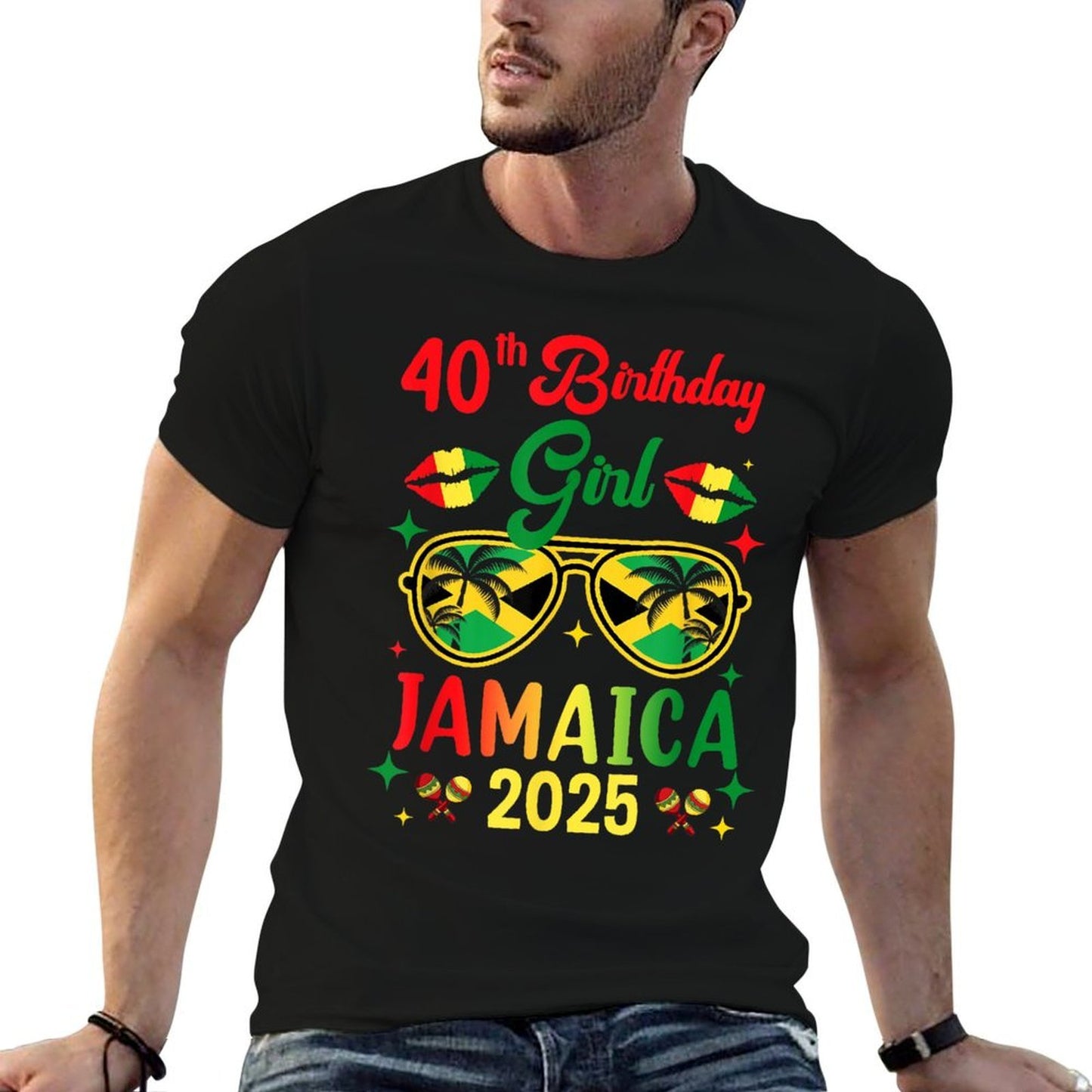 40Th Birthday Girl Jamaica Vacation Party Outfit 1985 Soft T-Shirt