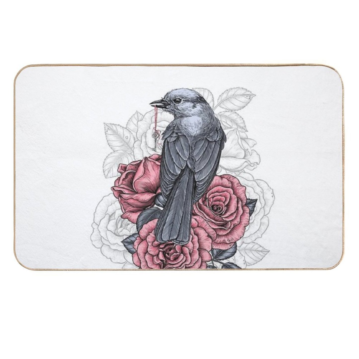 The Bird with The Silver Key High-Traffic Bath Mat