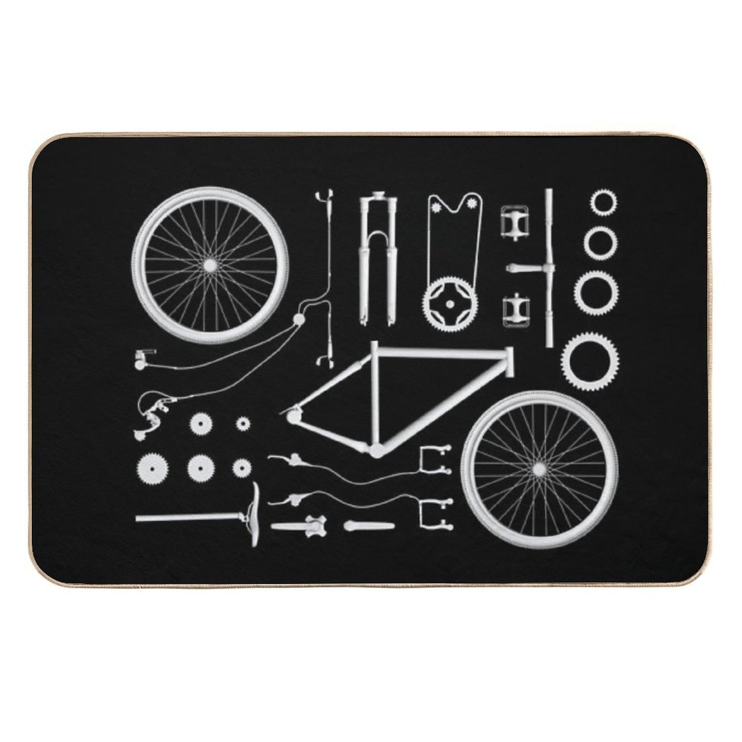 Bike Exploded Toxin-Free Bath Mat